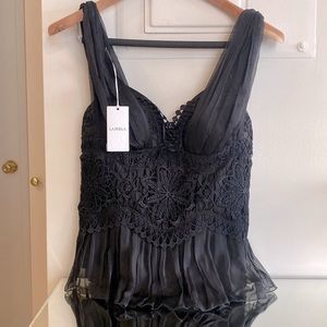Silk Lace Bustier / Corset Top La Perla